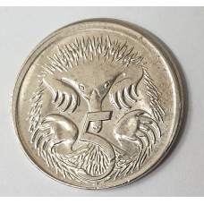 AUSTRALIA 2002 . FIVE 5 CENTS COIN . ERROR . 5% OFF CENTRE MIS-STRIKE